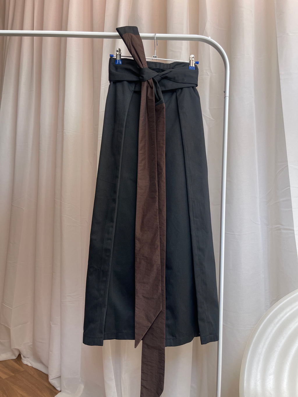 KIMÔ PANT / brown nylon+cotton blend