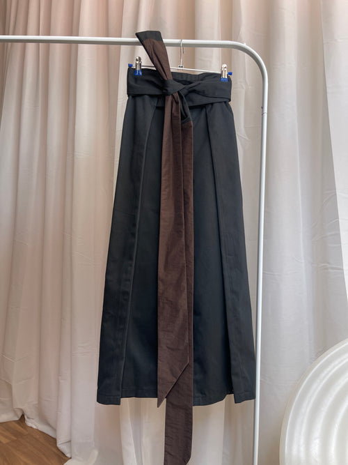 KIMÔ PANT / brown nylon+cotton blend