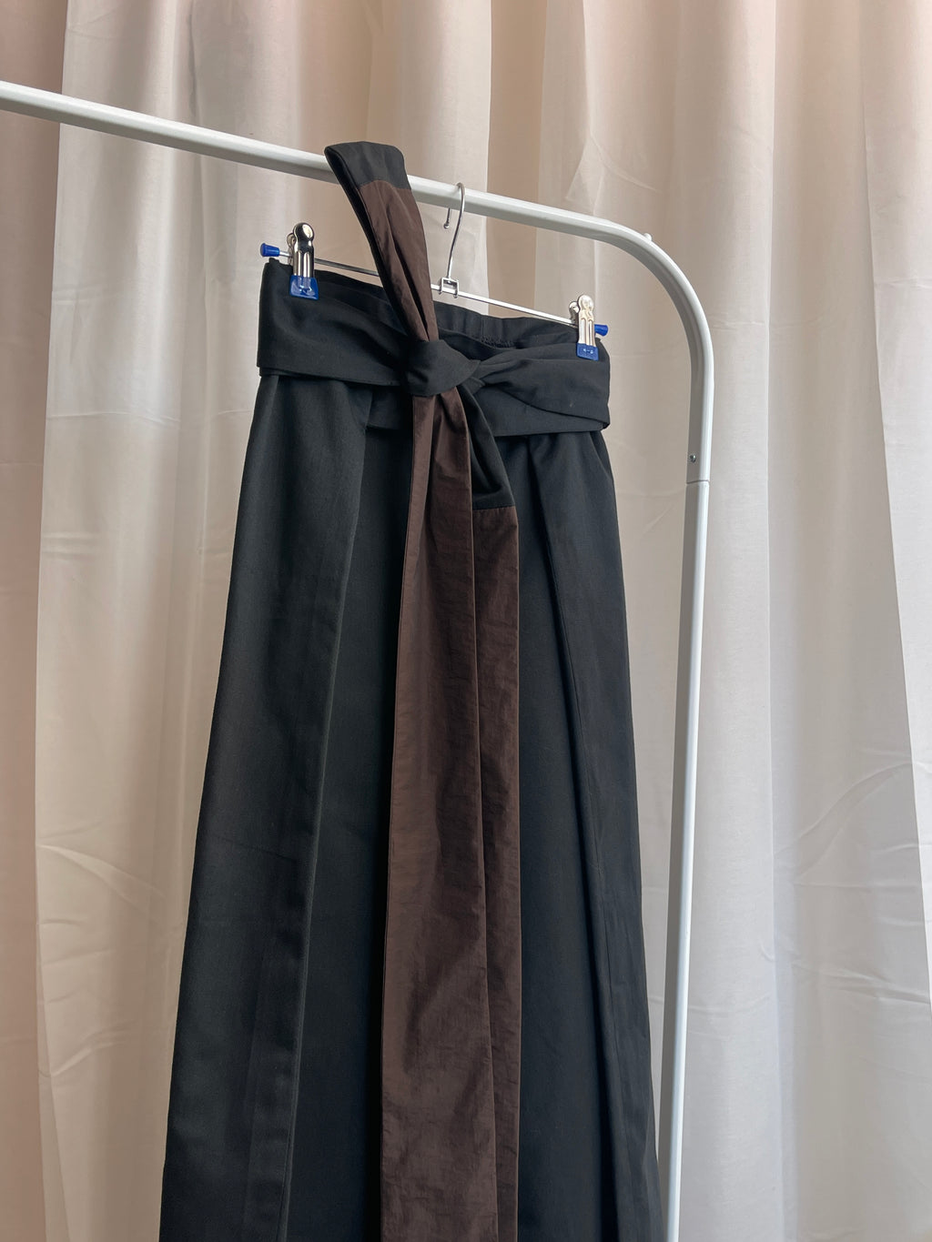 KIMÔ PANT / brown nylon+cotton blend