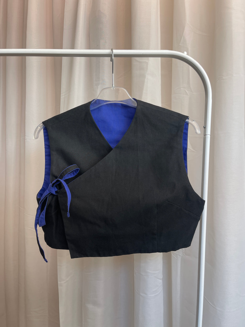 KIMÔ VEST / blue cotton