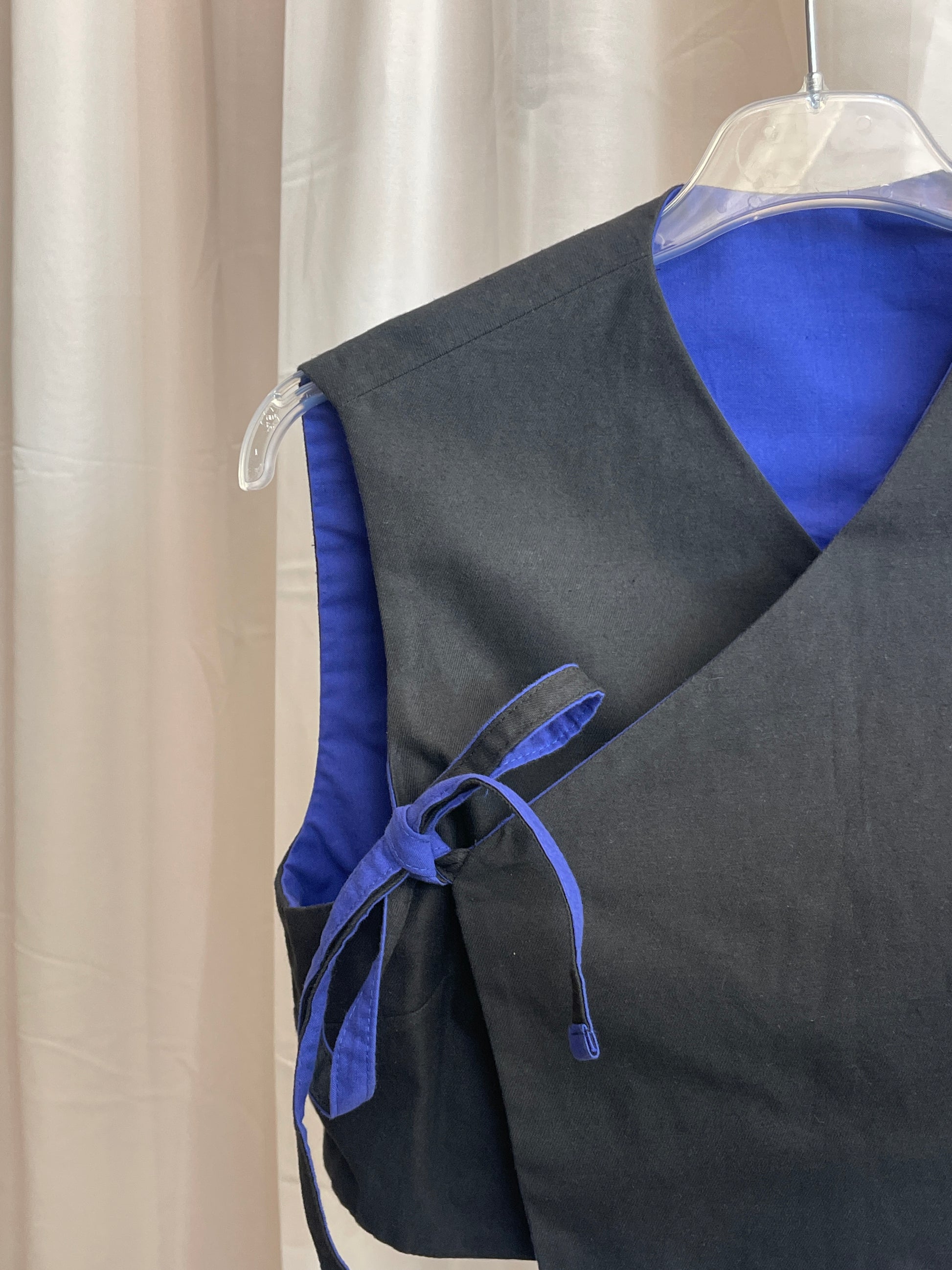 KIMÔ VEST / blue cotton