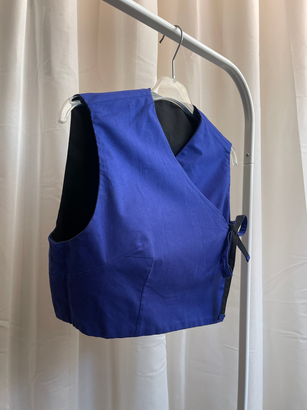 KIMÔ VEST / blue cotton