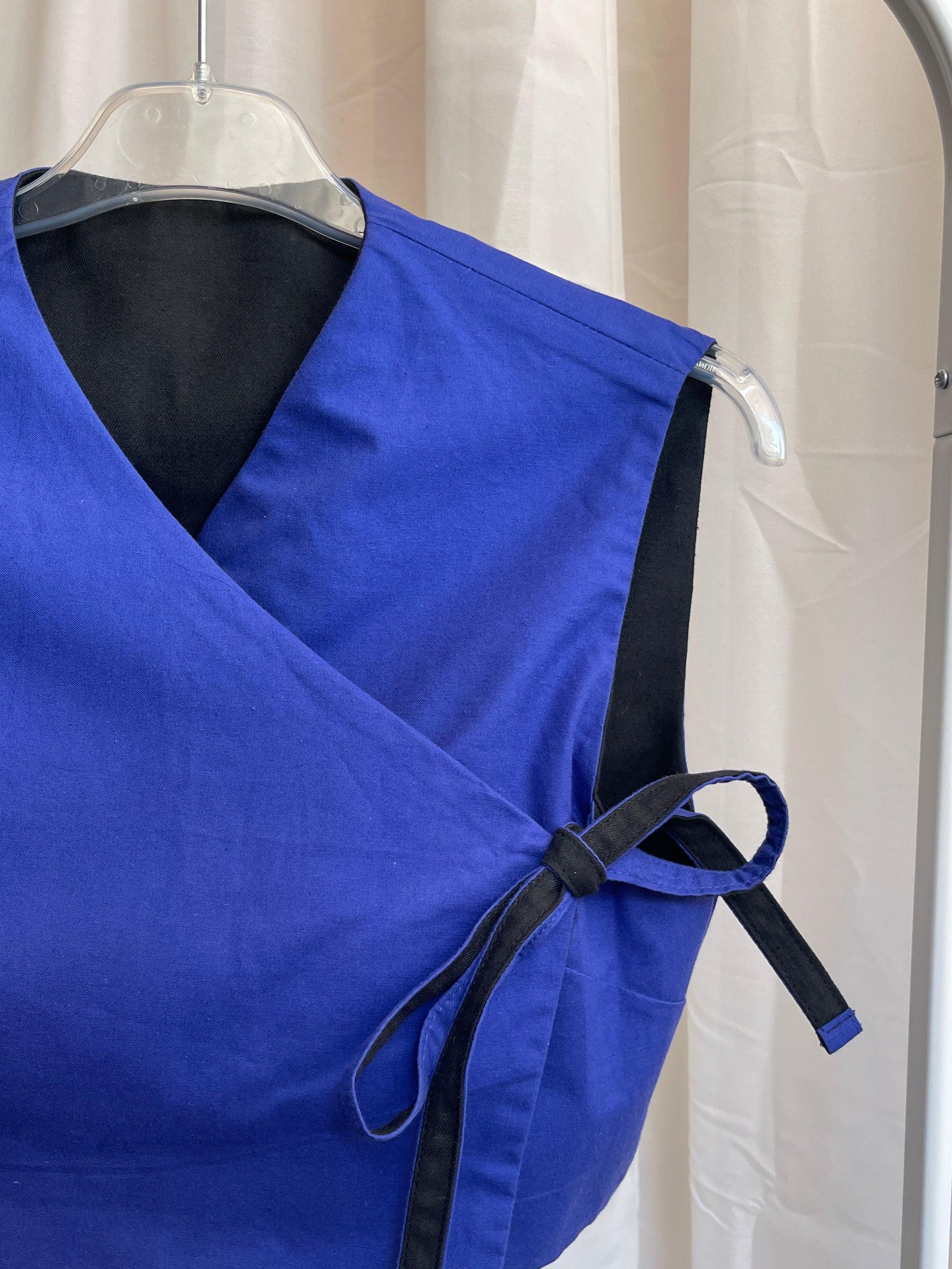 KIMÔ VEST / blue cotton