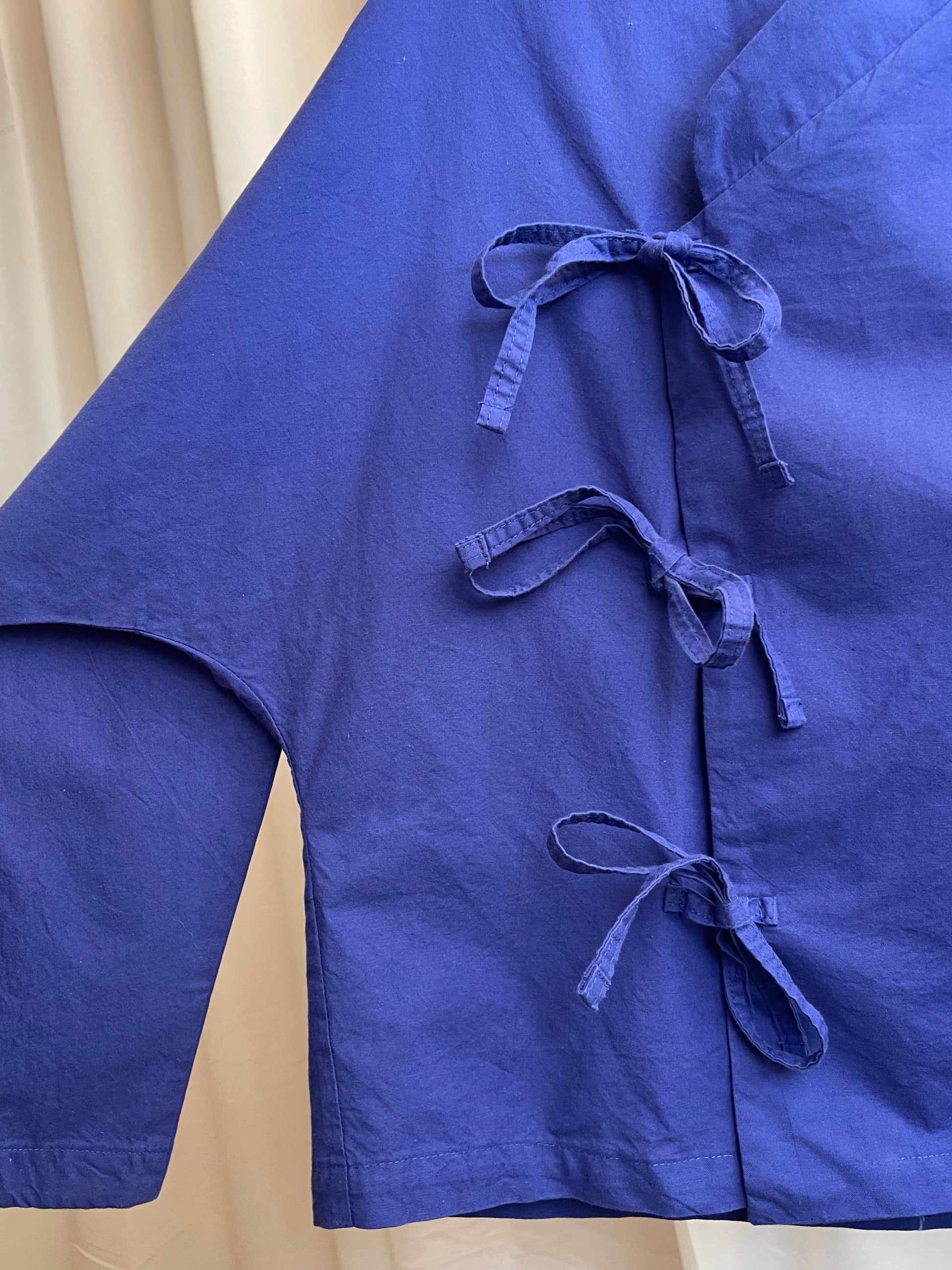 KIMÔ SHIRT / blue cotton