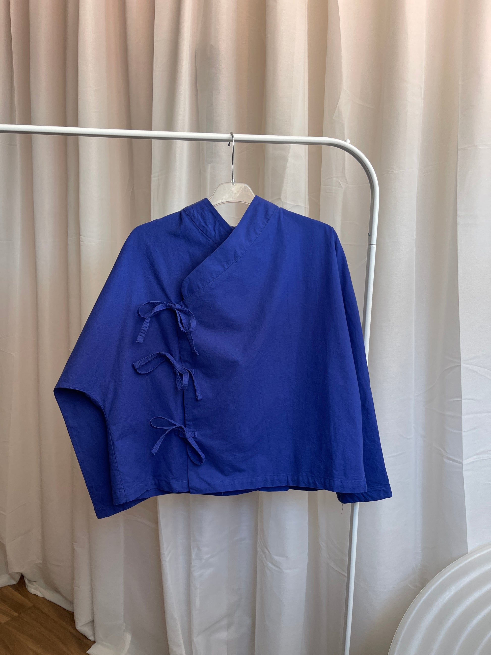 KIMÔ SHIRT / blue cotton